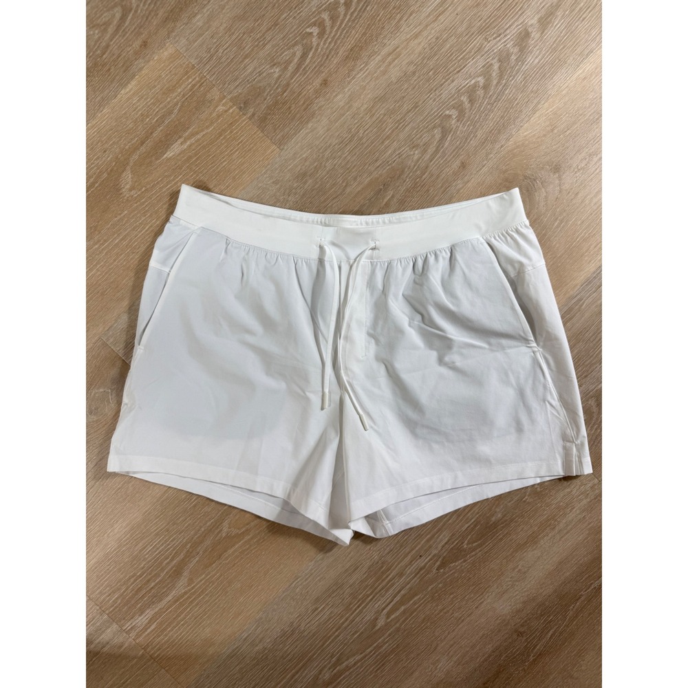 Lululemon Zeroed In Linerless Short 5" White LM7BJSS - Size XXL LM7BJSS
